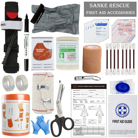 Survival First Aid Accessories Survival Military Full Set Outdoor Gear Emergency Kits Trauma Bag Camping Hiking IFAK Adventures