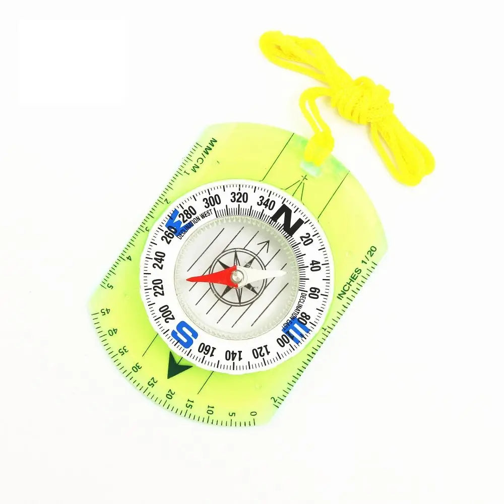 Compass Navigation Map Reading Scouts Camping Hiking Scale Ruler Outdoor Orienteering Tools